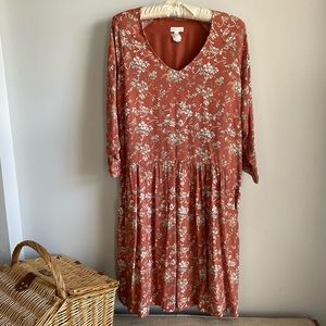 HOST🎉PICK❤️Garnet Hill Bohemian Pocket-Detail Dress